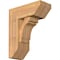 Ekena Millwork Merced Slat Smooth Bracket w/ Offset Brace, Western Red Cedar, 7 1/2"W x 18"D x 22"H BKT0806X18X22MRC06SWR - alternate 1